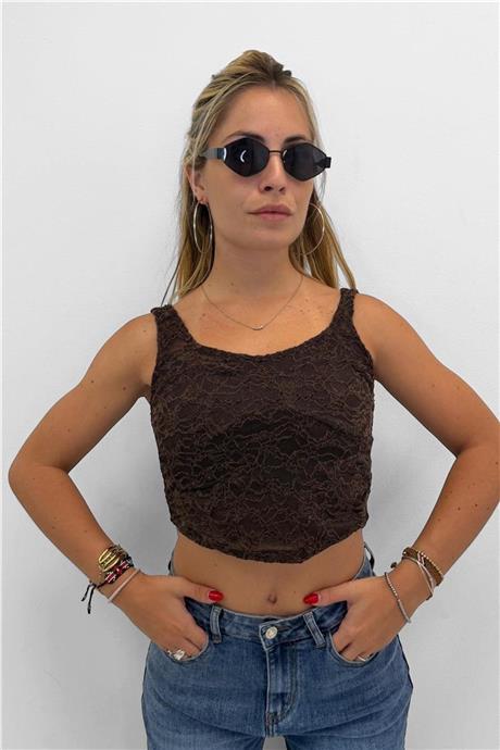 Top corto in pizzo SELENA